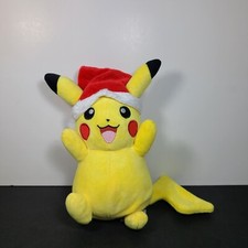 Pokemon Pikachu Santa Hat Christmas Plush Stuffed Toy Doll Figure Nintendo WCT 9