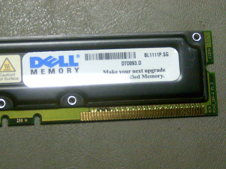 HYR1612849G-845 Infineon Germany 256MB /8 184 pin PC800-45 8d NONECC RDRAM RIMM  - Image 4 of 4