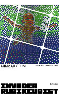INVADER RUBIKCUBIST ポスター Invader – Rubikcubist 1 | Official Poster, Urban Contemporary Art
