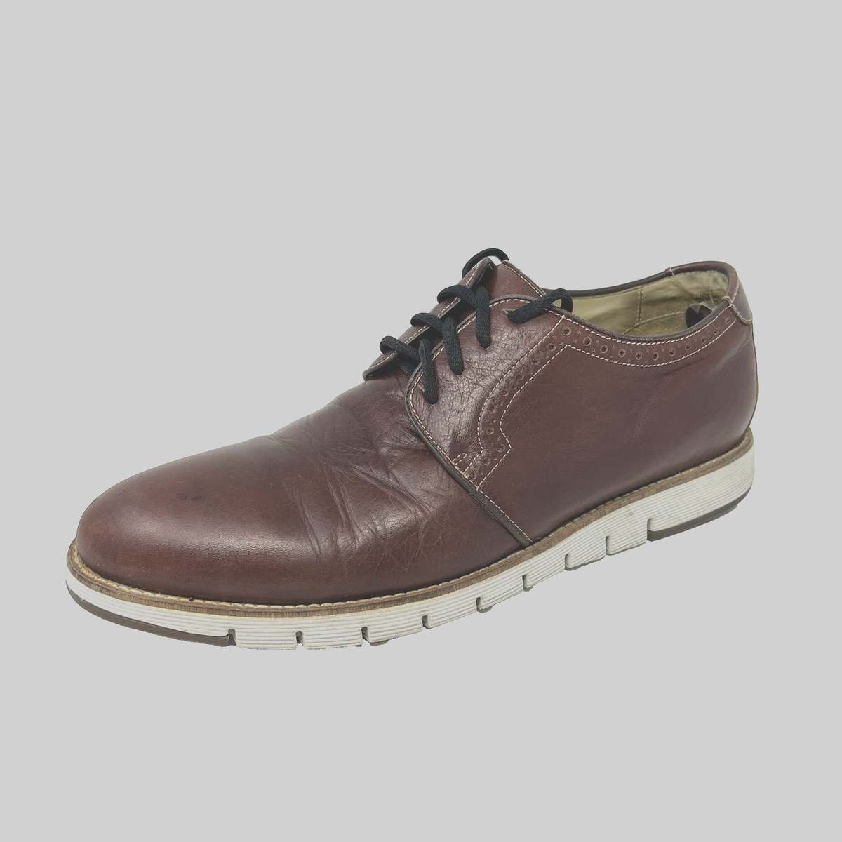 J&M Leather Oxford Shoes Mens 12 m Brown Causal Dress  display picture 1