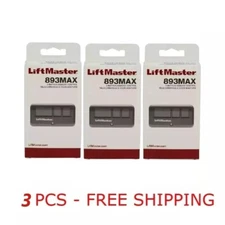 3 Pack 893MAX LiftMaster 3 Button Remote Control Garage Door Opener