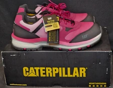 NEW-CAT WOMEN'S QUAKE CT ASTM/SAFETY COMPOSITE TOE CABERET ROSE CHAUD SIZE 9.5 M