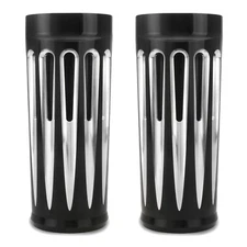 2" extend CNC Billet Fork Slider Cover For Harley Touring Street Glide 1980-up