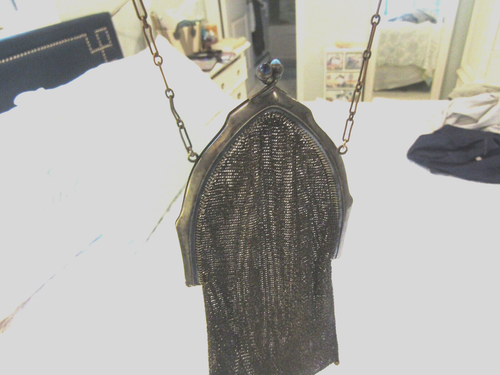 RARE SOLID SILVER ,GROUP 5 FINE CHAIN MAIL PURSE , MINTY,4 WITH SAPPHIRE - Picture 16 of 21