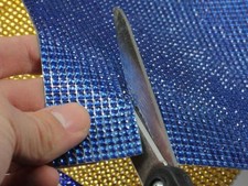 3mm Blue XW24 Sheet of Resin Stones For Use On Large Surfaces