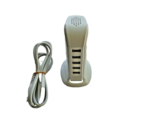 CHARGING STATION HUB 5 USB-C MULTIPORT CONECTIONS & POWER CORD DESKTOP TYPE