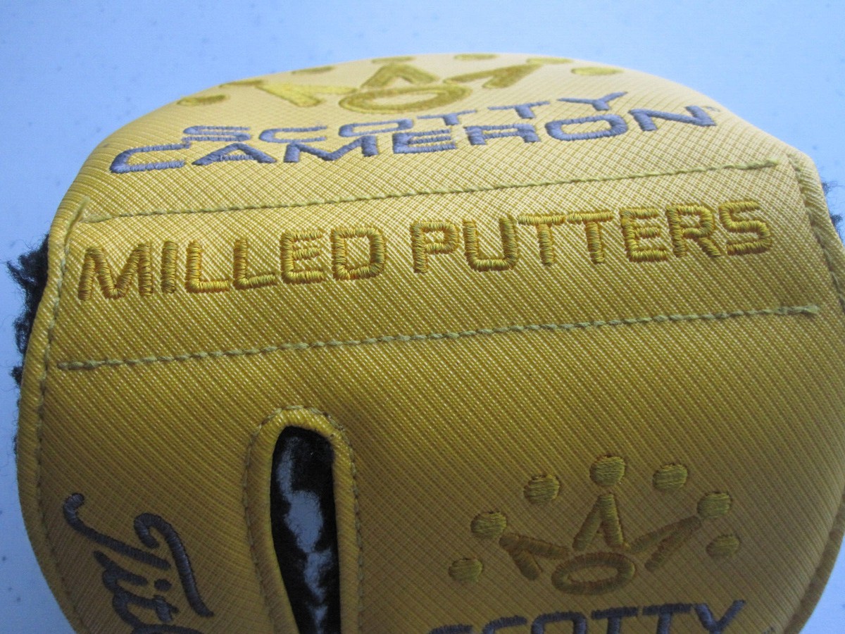 TITLEIST SCOTTY CAMERON DESIGN MILLED PUTTER YELLOW HEADCOVER | eBay