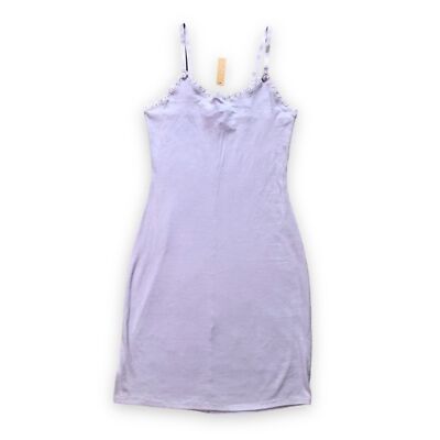 SKIMS Lace Pointelle Mini Slip Dress Lavender NWT Size 4X | eBay