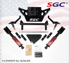 SGC 6" Coil-Over A-Arm Lift Kit for YAMAHA DRIVE2 SOLID AXLE (Fleet) Golf Cart