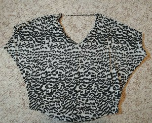 express leopard blouse