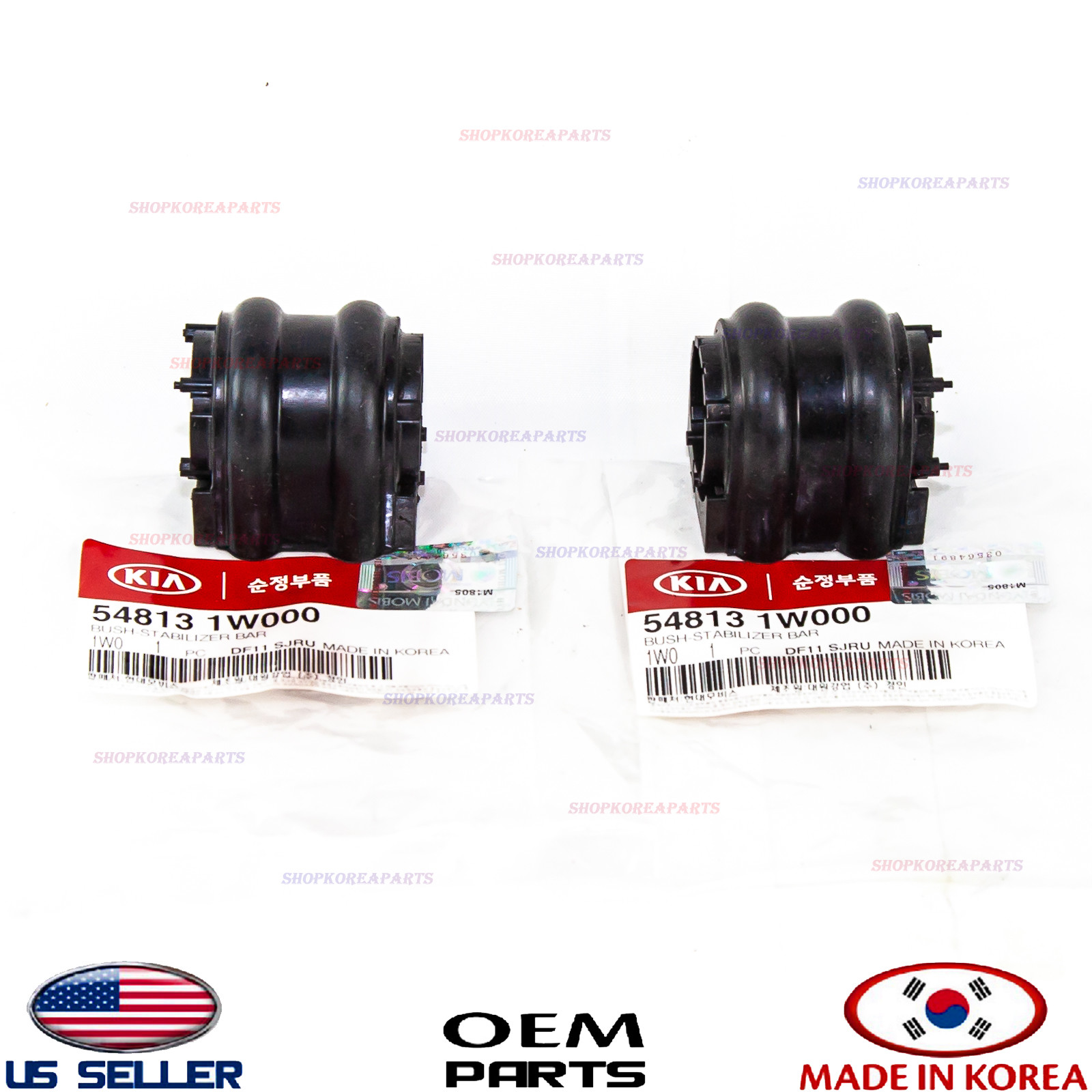 STABILIZER BUSH BAR FRONT set 2pcs GENUINE! KIA RIO 20122017