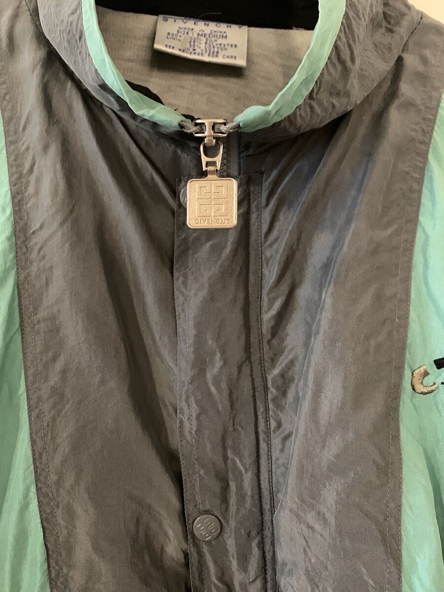 Vintage Givenchy Active Wear Windbreaker Silk Jacket Full Vintage Givenchy Active Wear Windbreaker Silk Jacket Full