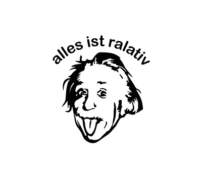Aukfleber Einstein für Auto Motorrad Wohnmobil Wand Glas Möbel PC ect