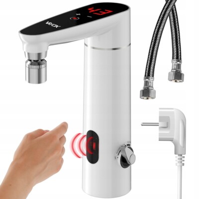 Elektrischer Wasserhahn Vayox VA0320 Durchlauferhitzer Bewegungsmelder Weiß