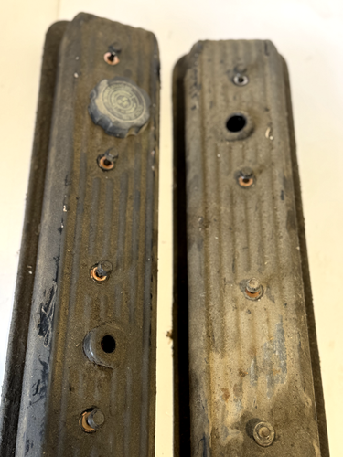 1991 GMC C1500 305 ENGINE TOP VALVE COVER ROCKER COVER PAIR USED OEM - Picture 8 of 8
