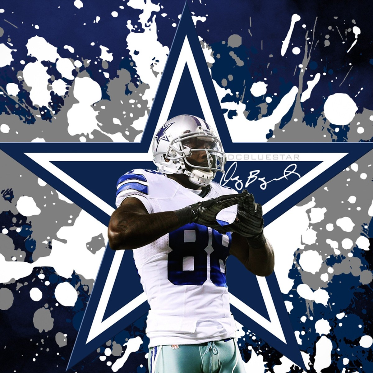 Wallpaper Dez Bryant Jersey Dallas Cowboys Dez Bryant Poster Wall