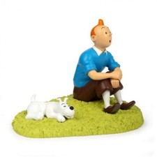 Tim und Struppi Sammelfigur -Tim und Struppi sitzen im Gras (47001) 2025 Neu/OVP
