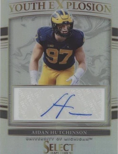 2022 Panini Select Draft Picks Aidan Hutchinson #YE-AHU