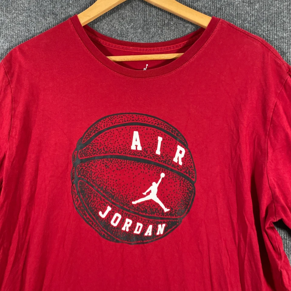 Air Jordan Shirt Mens XL Red Nike Jumpman Cartoon Playground Basketball Adult - image 2 of 4
