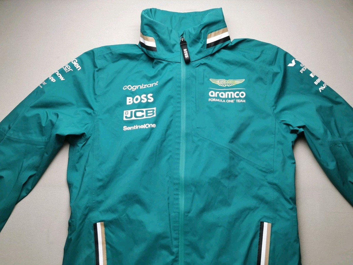 HUGO BOSS x ASTON MARTIN RACING F1 Team 2025 Men UK S Hooded Rain