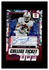 2021 Panini Contenders Draft Picks Cracked Ice Autograph #253 Simi Fehoko RC /23