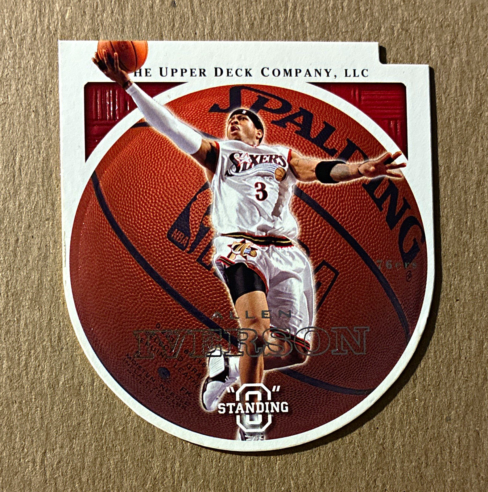 Allen Iverson Upper Deck 2003-04 Standing "O" 76ers #60 Die-Cut/Embossed HOF