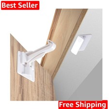 Upgraded Invisible Baby Proofing Cabinet Latch Locks 10 Pack - No Drilling or...