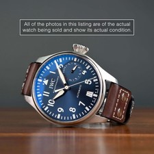 Box & Card Blue Dial IWC Big Pilot Le Petit Prince IW500916 2