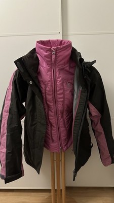 Bogner Fire + Ice Damen Skijacke   grau/rosa, G 38   2-in-1 Kombi mit Innenjacke