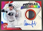 2024 Topps Pristine Aaron Judge Popular Demand Jersey Auto Red Refractor #/5