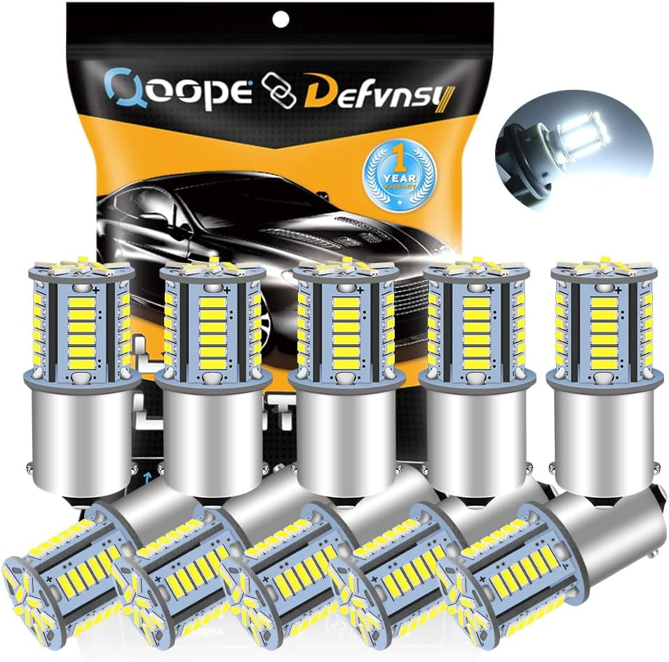 Ampoule LED 1156 BA15S 12V Blanc 6000K pour Éclairage Intérieur de Camping-Car