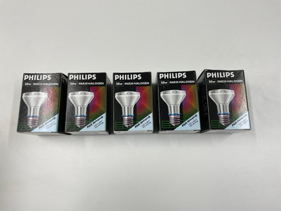 5 x Philips Halogen A PAR20 50W 230V Spot 10° E27 dimmbar