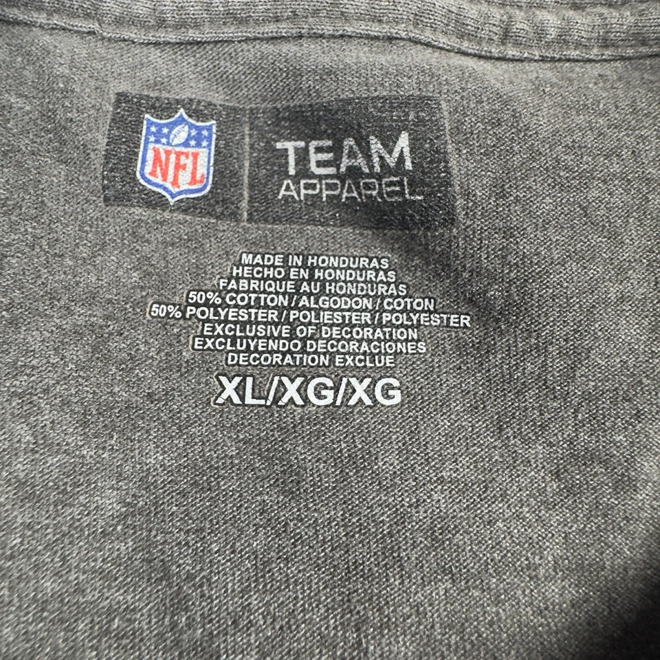 Camisa de manga larga para hombre Washington Redskins XL Pullover cuello redondo gris equipo de la NFL Foto 4 de 4