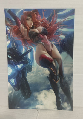 Gun Goddess Miss Fortune 3D Lenticular Flip Effect 11'' x 17'' Sakimichan Art