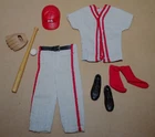 VINTAGE KEN DOLL Barbie PLAY BALL Fashion  BASEBALL Uniform  #799 63-65