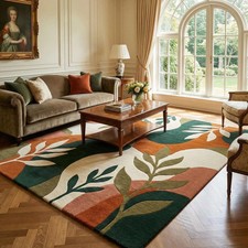 Hand Tufted Rug New Soft Area Carpet Living Room Modern Style Wool Area Rug
