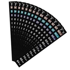 20 Pieces Stick on Temperature Strip Adhesive Thermometer Sticker Aquarium