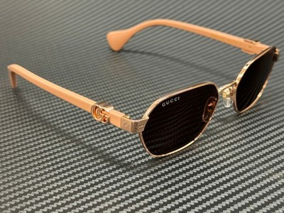 GUCCI GG1593S 003 Gold Pink Violet Women's Medium 56 mm Sunglasses