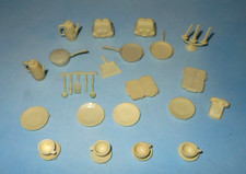 Vintage 1960s Marx Doll House Play Set Soft Plastic 54mm Kitchen Accessories