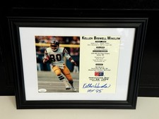 Kellen Winslow Signed Autograph 8x10 Photo Beckett Certified Auto Chargers