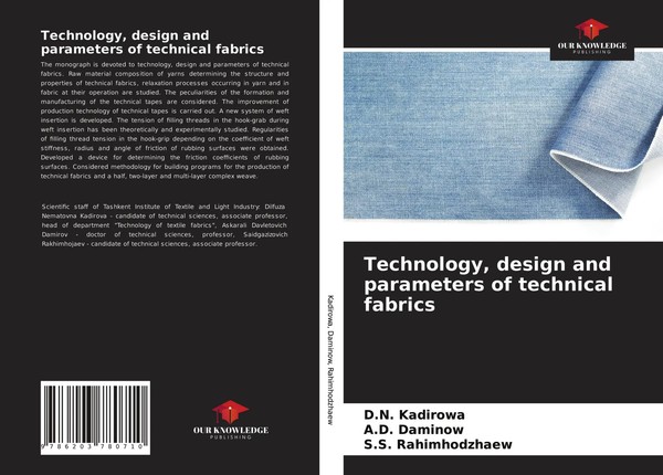 D. N. Kadirowa (U. A.) | Technology, Design And Parameters Of Technical Fabrics-image