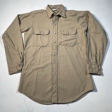 A5778 VTG Five Brother Shirt Men's Tallman Medium Chamois Cloth Flannel Cotton