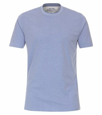 REDMOND Casual Herren T-Shirt Rundhals Regular-Fit Jersey Blau