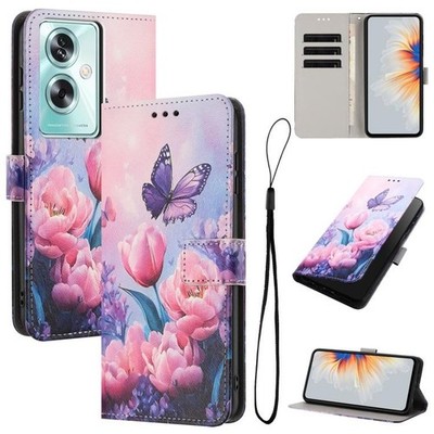 Für OPPO A79 5G Global Farbzeichnung Muster Leder Handyhülle