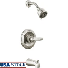 Shower Trim Kit Pressure Balance Valve Corrosion Resistant Easy Clean Full Spray