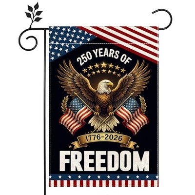 250th Anniversary Garden Flag,250 Years of Freedom Yard Sign Eagle Design
