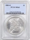 1883-O $1 Morgan Silver Dollar MS63 PCGS 02280106