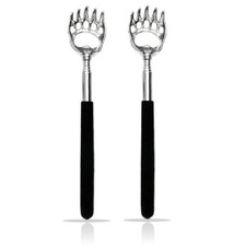 2PCS Back Scratchers, Bear Claw Shaped Scratcher Extendable Metal Retractable