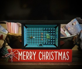 The Legend Of Zelda Dungeon - Shadowbox - Nintendo NES - Fanart