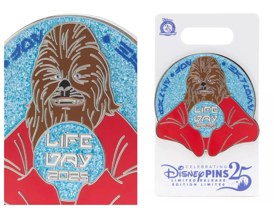 Pin Star Wars Chewbacca Life Day 2025 - Preventa de lanzamiento limitado Foto 2 de 2